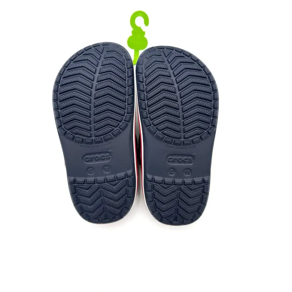 NWT Crocs Kids Crocband Clog - Navy/Red - c11 (little kid 11)